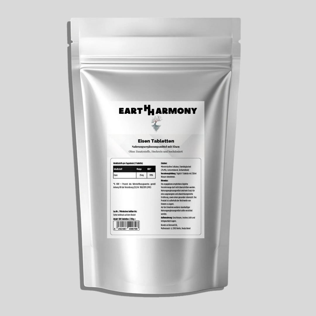 25mg Eisen Bisglycinat - 500 Tabletten