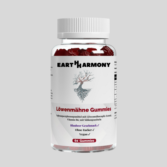 Löwenmähne + Vitamin B6 Gummies - 60 Stk.
