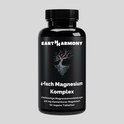 Magnesium 4fach Komplex - 60 vegane Tabletten