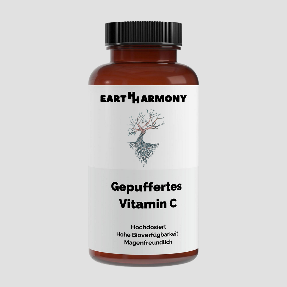 Gepuffertes Vitamin C 500mg + Magnesium - 240 Kapseln