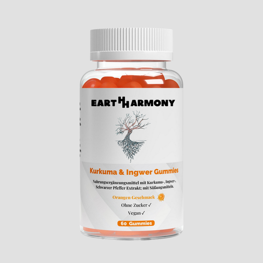 Kurkuma + Ingwer + Schwarzer Pfeffer Gummies - 60 Stk.