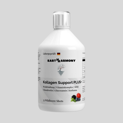 Kollagen Support PLUS+ Shots (1500 DA) - Wild Berry - 500ml
