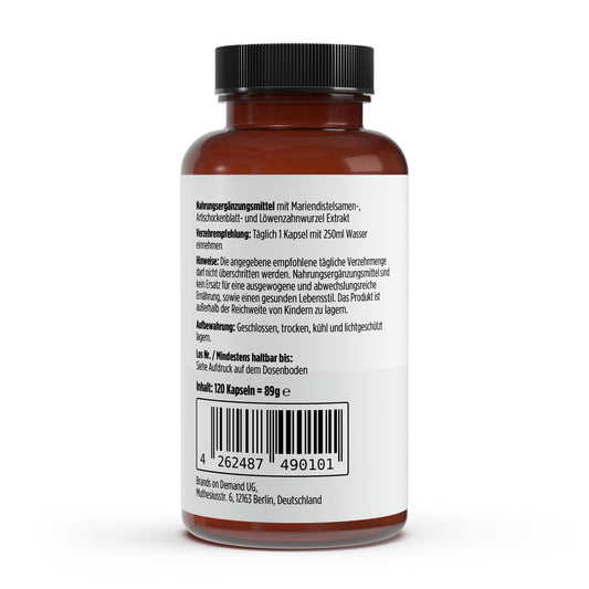 Mariendistel Artischocke Löwenzahn Komplex - 120 Kapseln