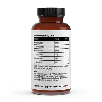Mariendistel Artischocke Löwenzahn Komplex - 120 Kapseln