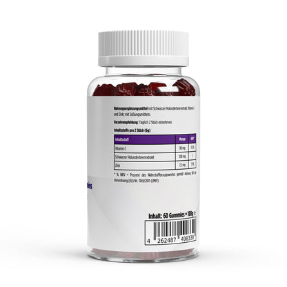 Elderberry + Vitamin C + Zink Gummies - 60 Stk.