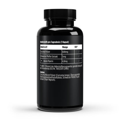 Kurkuma + Piperin - 60 Kapseln
